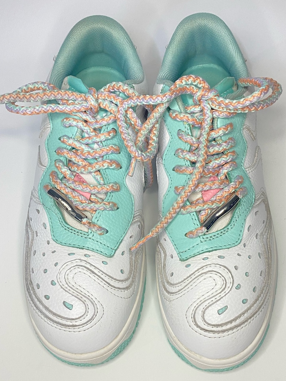 MSCHF Super Normal Sneakers – White/mint
Men’s Size 7 / Women’s Size 8.5